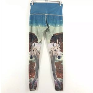 Teeki XS Unicorn Yoga Leggings Hot Pants